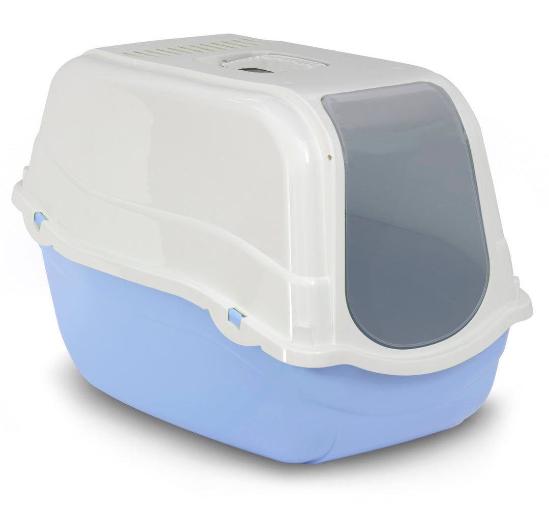 BERGAMO ROMEO Bac Litière Dome Bleu Azur