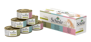 Schesir - Chat Adulte Multipak de 6 dans le Bouillon - Nourriture Humide pour Chats