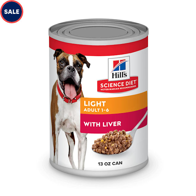 Hill's Science Diet - Chien Adulte Léger avec Foie - Nourriture Humide pour Chiens