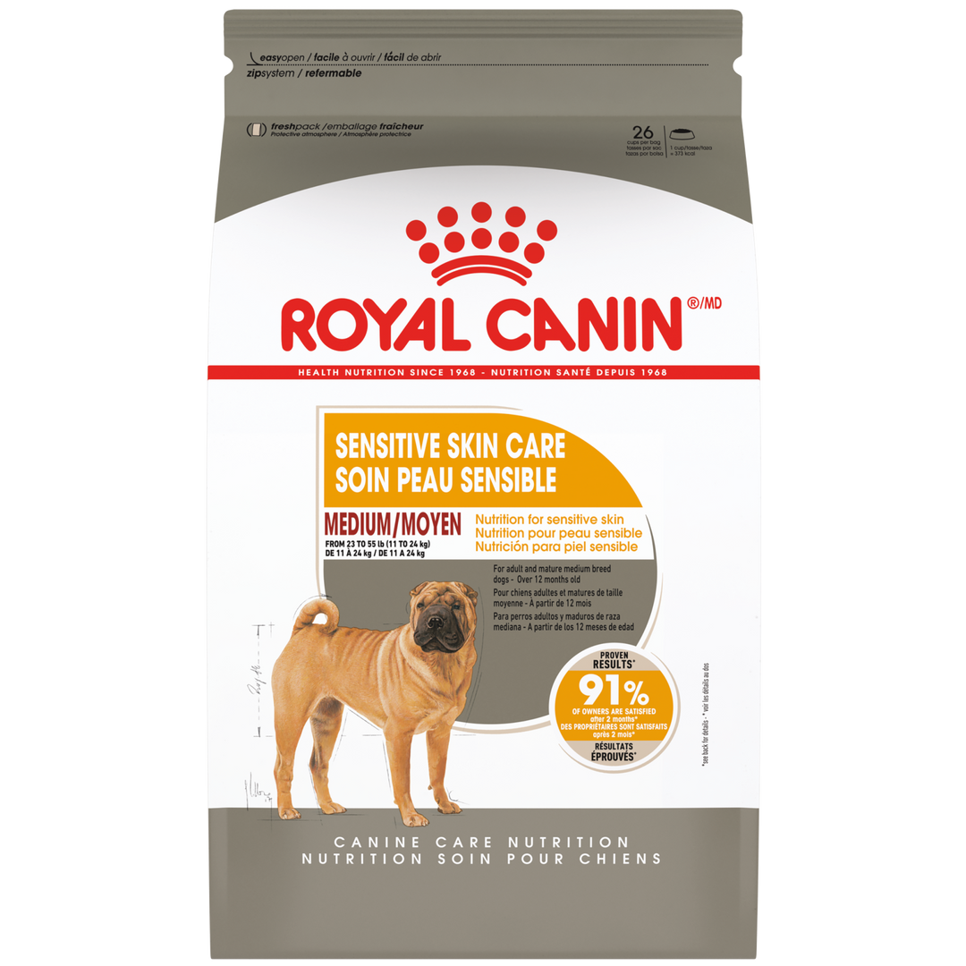 Royal Canin - MOYEN Chien Soin Peau Sensible - Nourriture Sèche pour Chiens