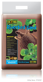 EXO TERRA Sable de Lit de Rivière 4.5kg Brun pour Reptiles