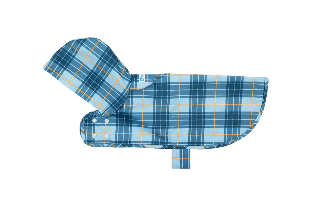 *RCP Poncho Imperméable L Pattes Écossais Bleu