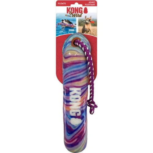 Kong Wild Shieldz - Bâton d'Entraînement Tourbillon - Jouet Flottant à Lancer et Rapporter pour Chiens