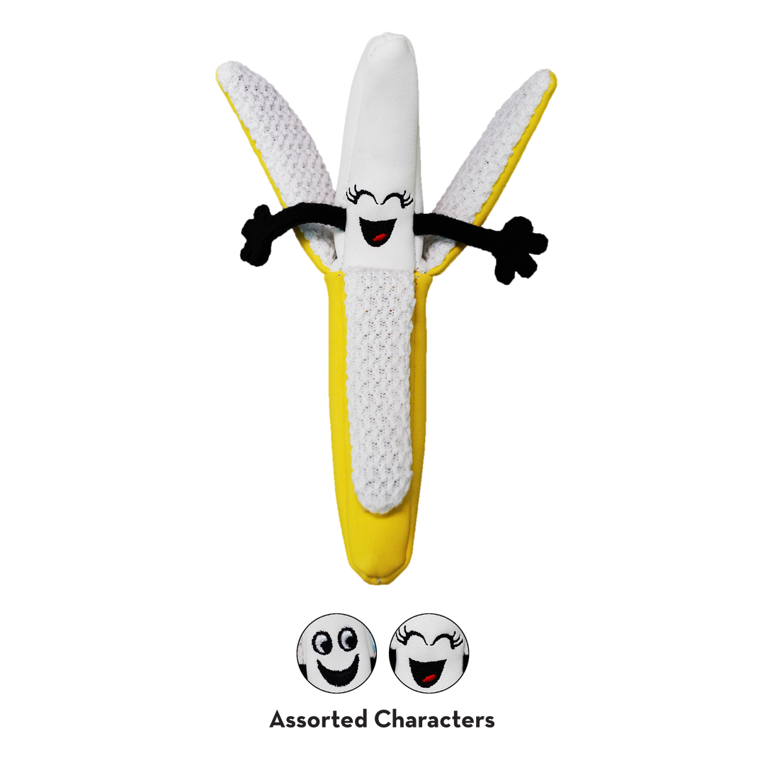 Kong - Jouet Better Buzz Banane avec Herbe à Chatet Crépitement