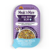 Weruva Meals'N More - Steak Frites - Boeuf, Citrouille et Patate Douce en Sauce - Garniture ou Nourriture Humide pour Chiens en Sachet