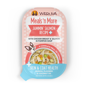 Weruva Meals'N More - Jammin' Salmon - Poitrine de Poulet et Saumon dans une Soupe au Citrouille - Garniture ou Nourriture Humide pour Chiens en Sachet