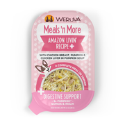Weruva Meals'N More - Amazon Livin' - Poulet, Citrouille et Foie de Poulet dans une Soupe au Citrouille - Garniture ou Nourriture Humide pour Chiens en Sachet