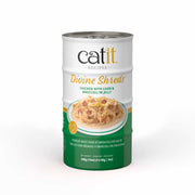 Catit Divine Shreds - Poulet avec Foie et Brocoli en Gelée - Nourriture Humide Sans Grains pour Chats