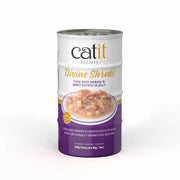Catit Divine Shreds - Thon avec Shirasu et Patate Douce en Gelée - Nourriture Humide Sans Grains pour Chats