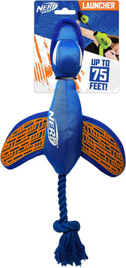 Nerf Dog - Canard à Propulser avec Ailes Croquantes 41.25 cm - Jouet Interactif pour Chiens