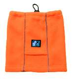 Voir l’image dans la galerie, CHIEN BLANC Cache Cou Orange L
