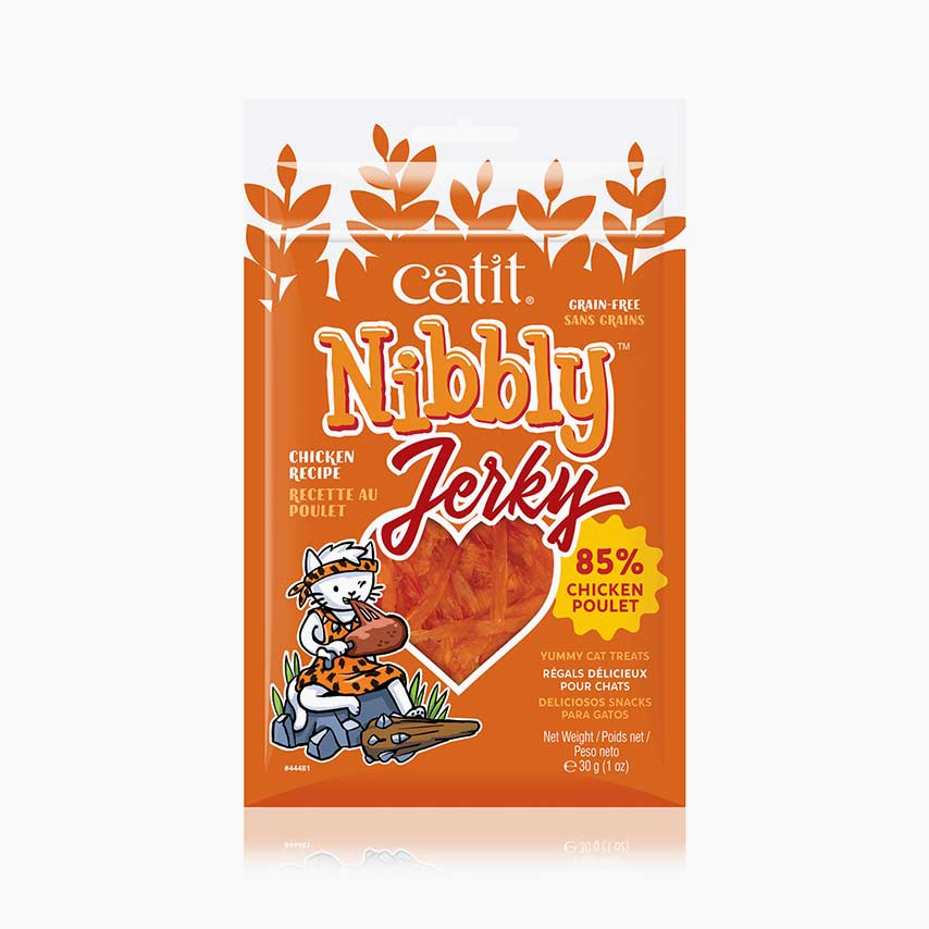 Catit Nibbly - Jerky de Poulet - Gâteries Sans Grains pour Chats