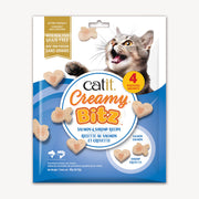 Catit Creamy Bitz - Saumon et Crevette - Gâteries à Lécher Sans Grains pour Chats