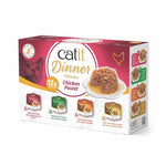 Voir l’image dans la galerie, Catit Dinner - Chat Sélection de Poulet en Sauce - Multipack de 12 x 75 g - Nourriture Humide Sans Grains pour Chats