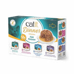 Voir l’image dans la galerie, Catit Dinner - Chat Sélection de Poissons en Sauce - Multipack de 12 x 75 g - Nourriture Humide Sans Grains pour Chats
