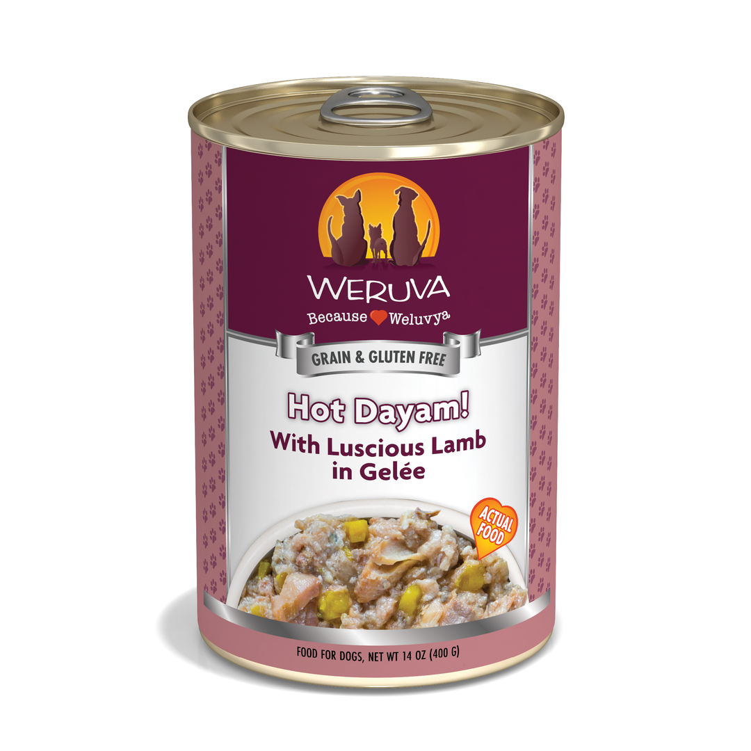 Weruva Classic - Chien "Hot Dayam!" Agneau en Gelée - Nourriture Humide Sans Grains pour Chiens