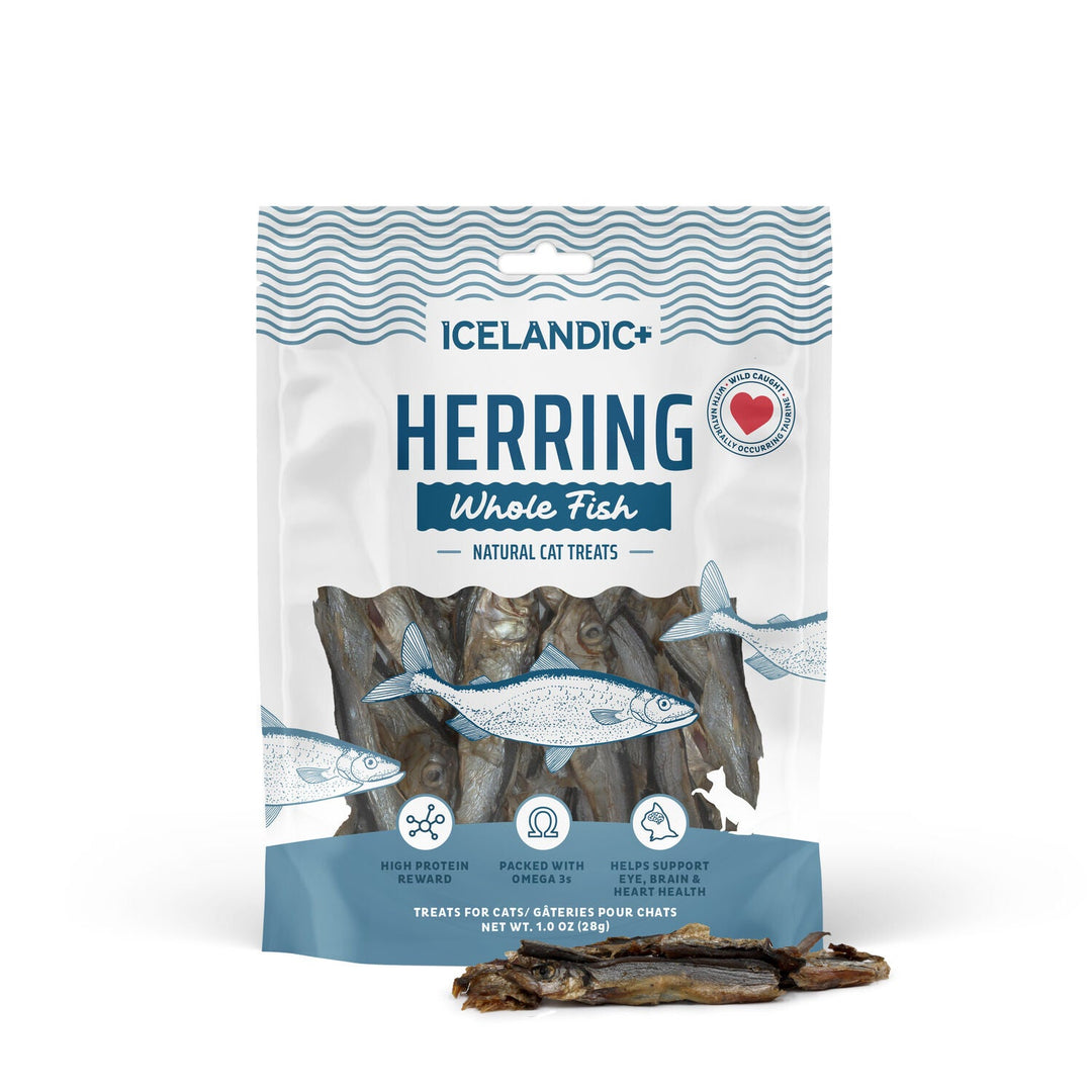 Icelandic+ Hareng Entier - Gâteries Sans Grains Séchées à l'Air pour Chats