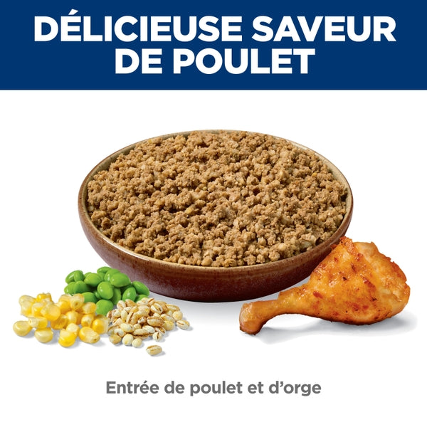 Hill's Science Diet - Chiot Entrée de Poulet et Orge - Nourriture Humide pour Chiens
