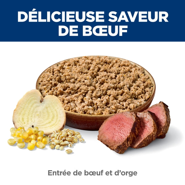 Hill's Science Diet - Chien Adulte Entrée de Boeuf et Orge - Nourriture Humide pour Chiens