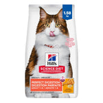 Voir l’image dans la galerie, Hill's Science Diet - Digestion Parfaite (Perfect Digestion), Poulet et Orge - Nourriture Sèche pour Chats Adultes 1-6 Ans