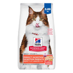 Voir l’image dans la galerie, Hill's Science Diet - Digestion Parfaite (Perfect Digestion), Saumon et Riz Brun - Nourriture Sèche pour Chats Adultes 1-6 Ans