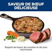 Hill's Science Diet Healthy Cuisine - Chien Senior 7+ Ragoût de Boeuf Braisé, Carottes et Pois - Nourriture Humide pour Chiens