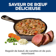 Hill's Science Diet Healthy Cuisine - Chien Adulte Ragoût de Boeuf Braisé, Carottes et Pois - Nourriture Humide pour Chiens