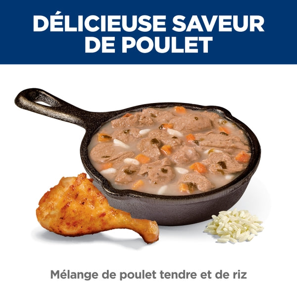 Hill's Science Diet Healthy Cuisine - Chaton Poulet Tendre et Riz en Sauce - Nourriture Humide pour Chats