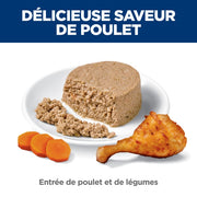 Hill's Science Diet - Chat Adulte Estomac et Peau Sensible Pâté de Poulet et Légumes - Nourriture Humide pour Chats