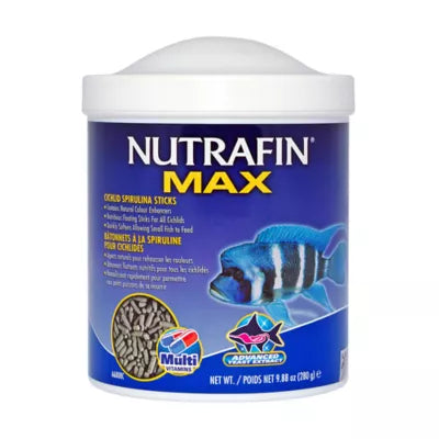Nutrafin Max - Bâtonnets à la Spiruline pour Cichlidés - Nourriture pour Poissons