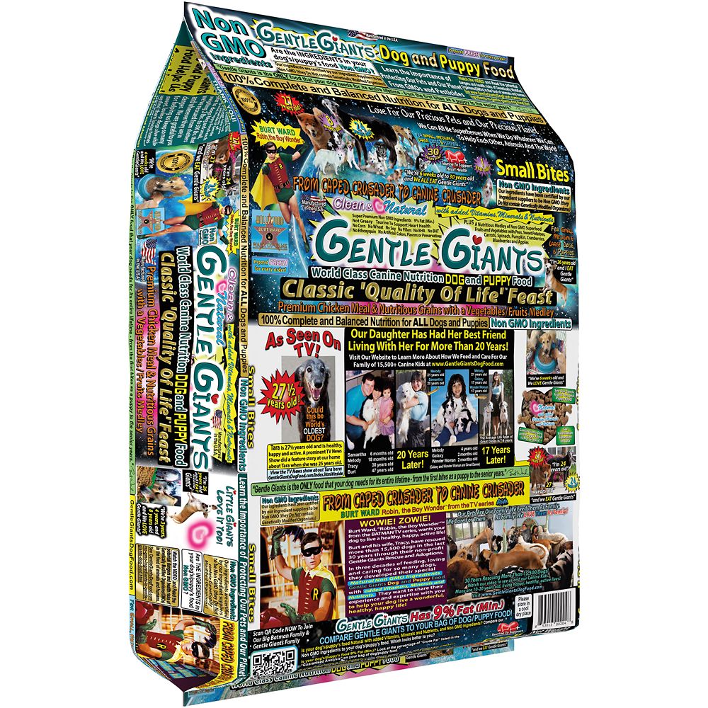 Gentle Giants - Petites Bouchées Poulet, Sans OGM - Nourriture Sèche pour Chiens et Chiots