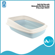 *CATIT Bac à Litière L Bleu & Gris Clair