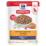 Voir l’image dans la galerie, Hill's Science Diet - Chat Senior 7+ Poulet Tendre en Sauce - Nourriture Humide pour Chats en Sachet