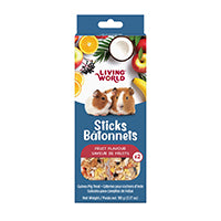Living World - Bâtonnets à Gruger aux Fruits - Gâteries pour Cochons d'Inde
