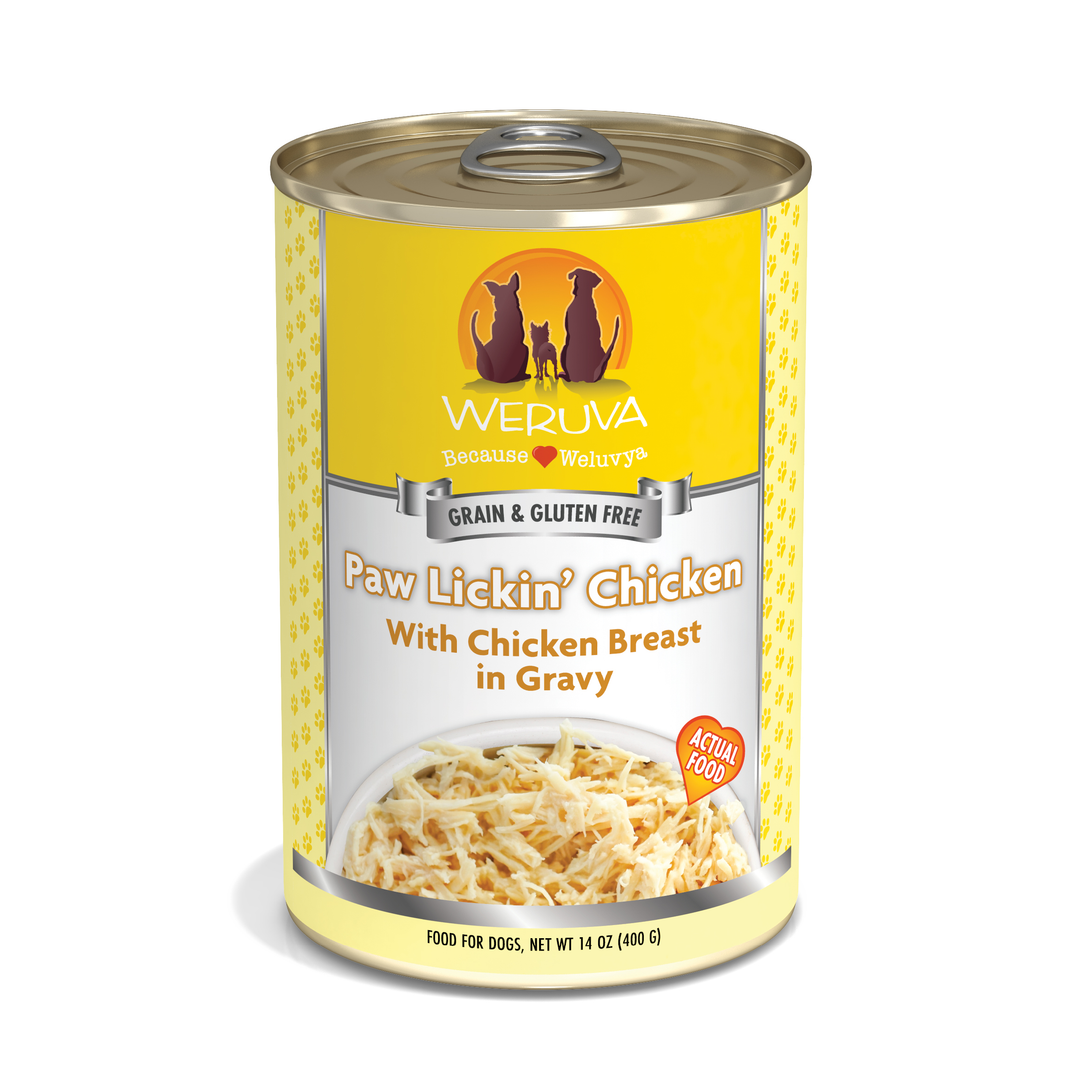Weruva Classic - Paw Lick'In Chicken - Poitrine de Poulet en Sauce - Nourriture Humide Sans Grains pour Chiens