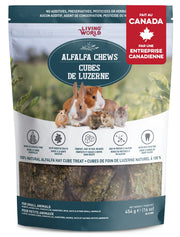 Living World - Alfalfa Chews Cubes de Luzerne - Gâteries pour Rongeurs