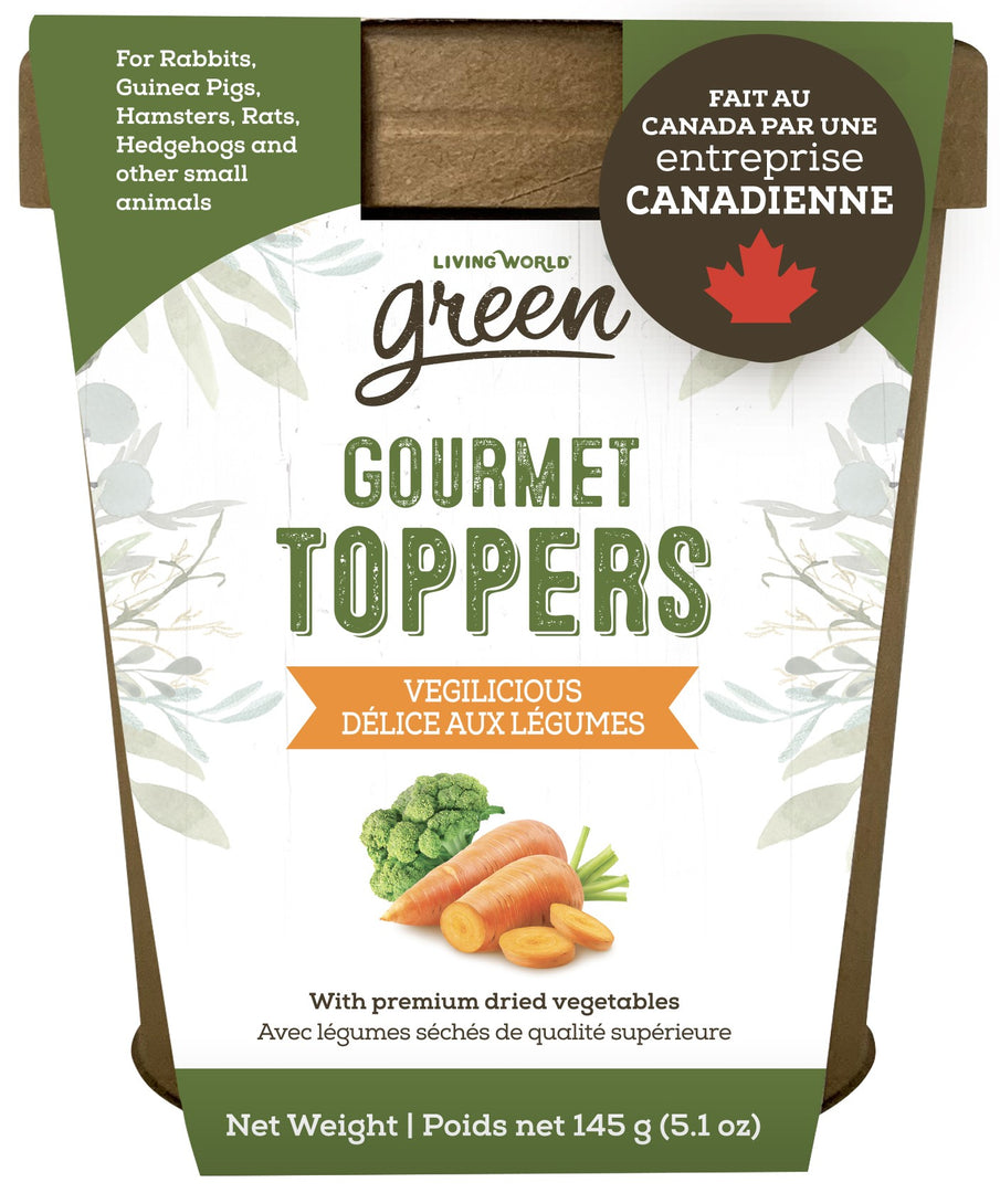 Living World Green - Gourmet Toppers Délice aux Légumes - Gâteries pour Rongeurs