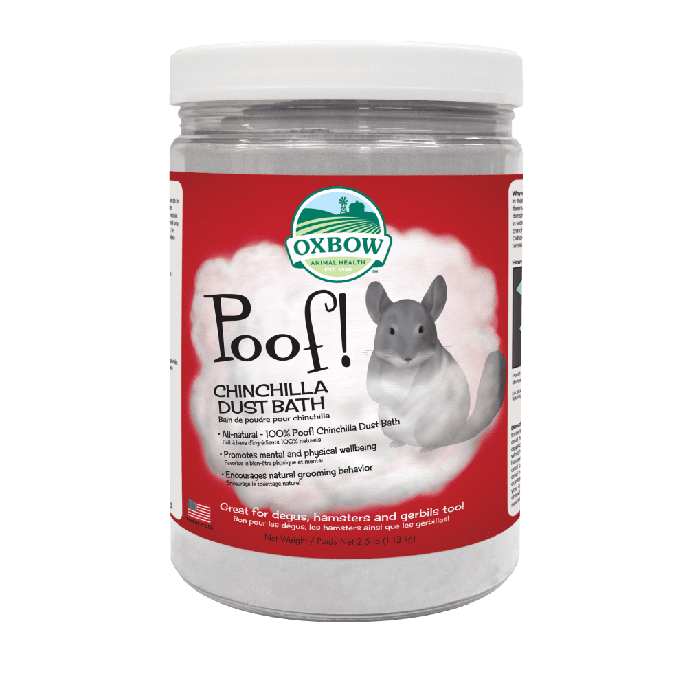 OXBOW POOF! Poudre de Bain pour Chinchilla 2.5lb
