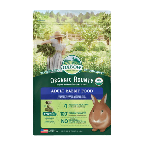 Oxbow Organic Bounty - Nourriture Biologique pour Lapins Adultes - Nourriture pour Lapins