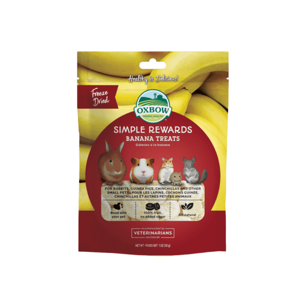Oxbow Simple Rewards - Banane Lyophilisée - Gâteries pour Rongeurs