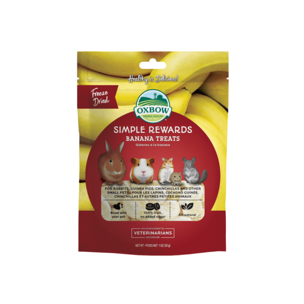 OXBOW SIMPLE REWARDS Gâteries Rongeur Banane 1oz