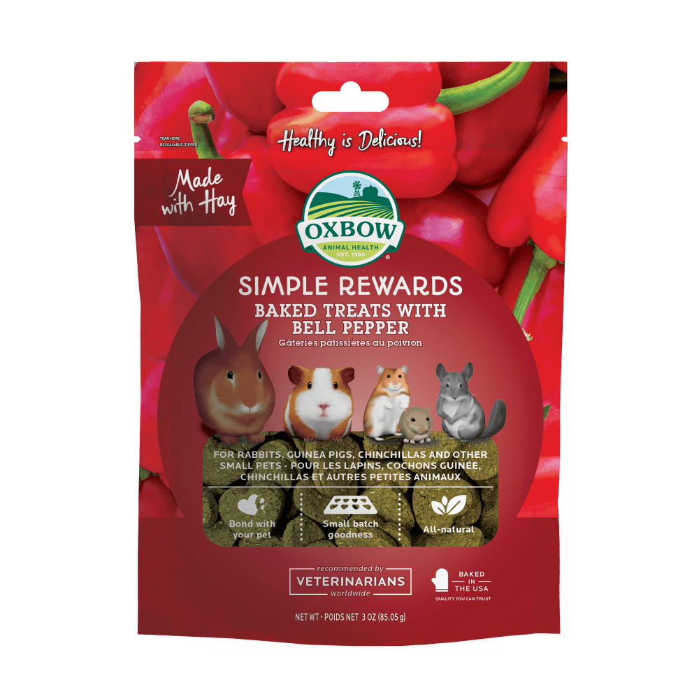Oxbow Simple Rewards - Poivron - Gâteries pour Rongeurs
