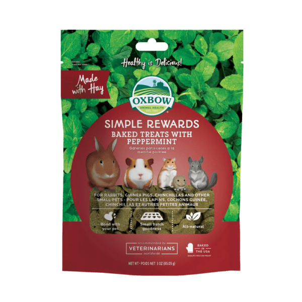 *OXBOW SIMPLE REWARDS Gâteries Rongeur Menthe Poivrée 2oz