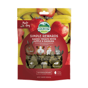 Oxbow Simple Rewards - Pomme et Banane - Gâteries pour Rongeurs