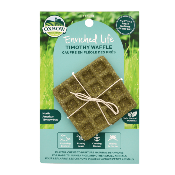 Oxbow Enriched Life - Gaufre en Fléole des Prés - Jouet à Mâcher pour Rongeurs