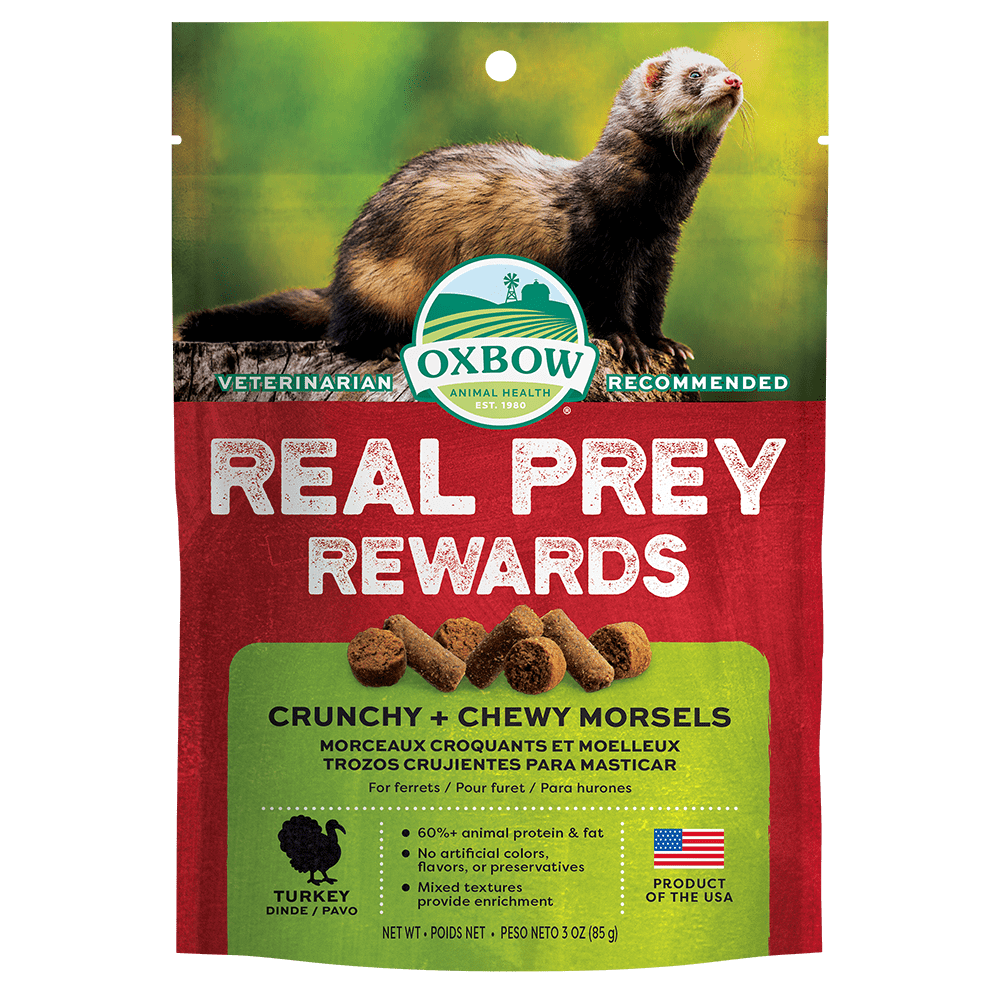 Oxbow Real Prey Rewards - Saveur de Dinde - Gâteries pour Furets