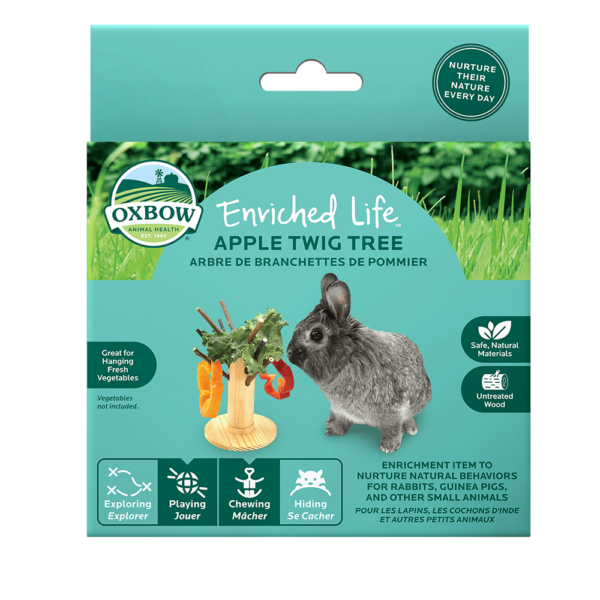 Oxbow Enriched Life - Arbre de Branchettes de Pommier - Jouet pour Rongeurs