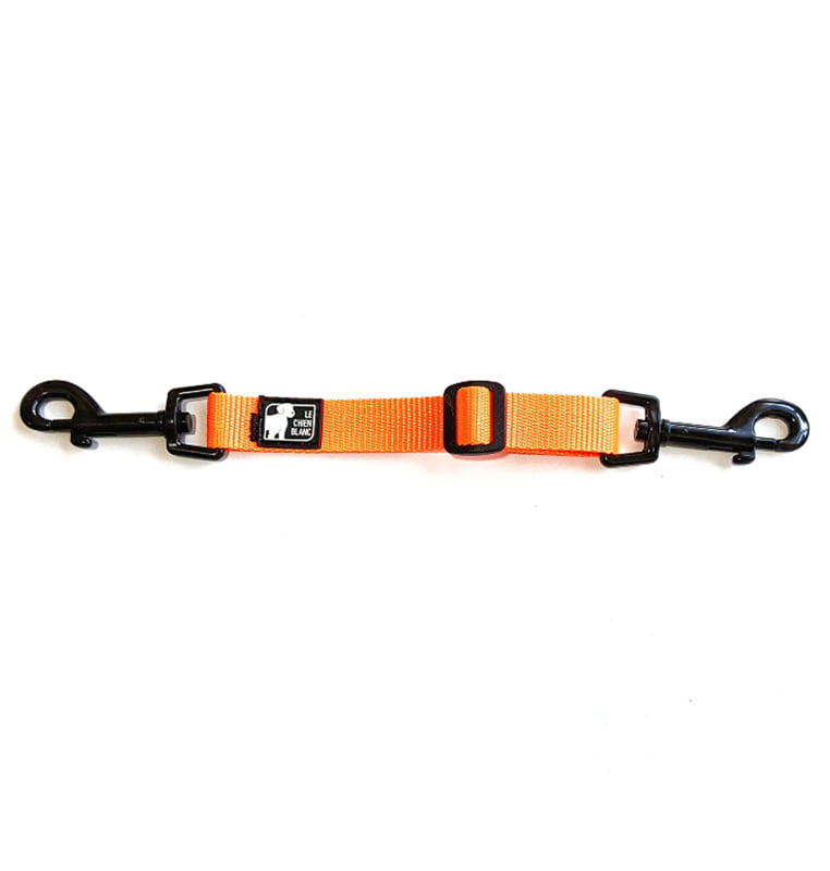 CHIEN BLANC Clip de Sécurité Orange