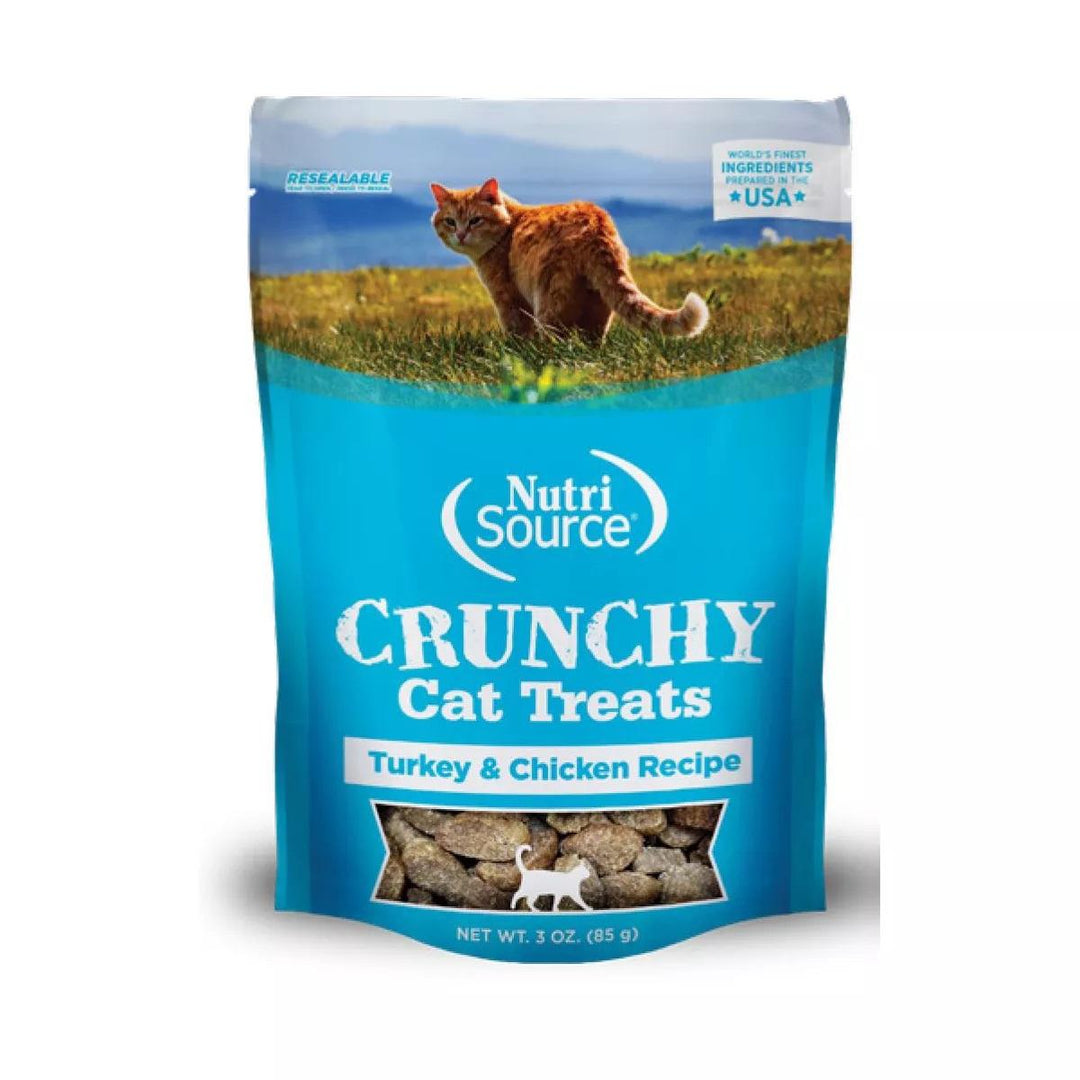 NutriSource - Dinde et Poulet - Gâteries Croquantes pour Chats