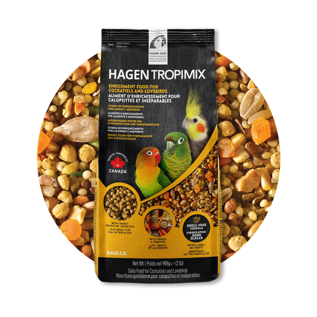 Hari - Tropimix Mélange d'Enrichissement - Nourriture pour Inséparables et Calopsittes